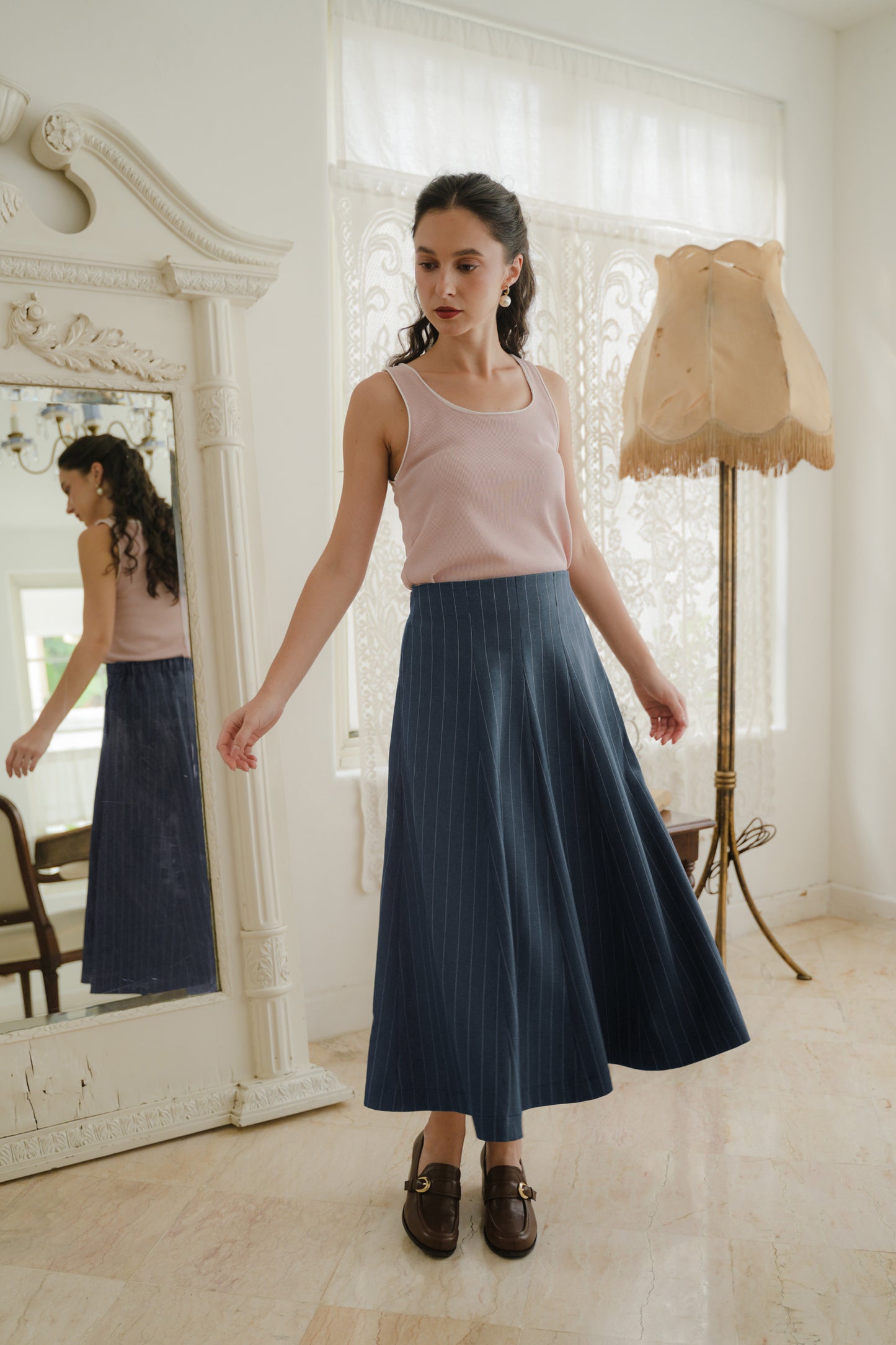 REI SKIRT IN CERULEAN