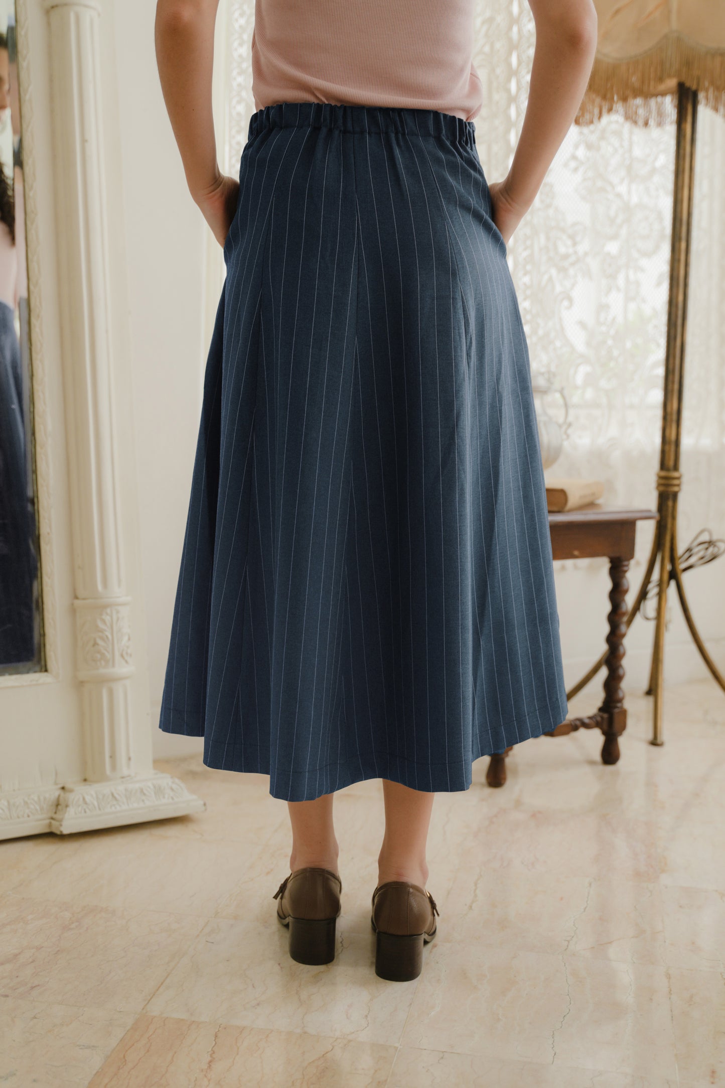 REI SKIRT IN CERULEAN