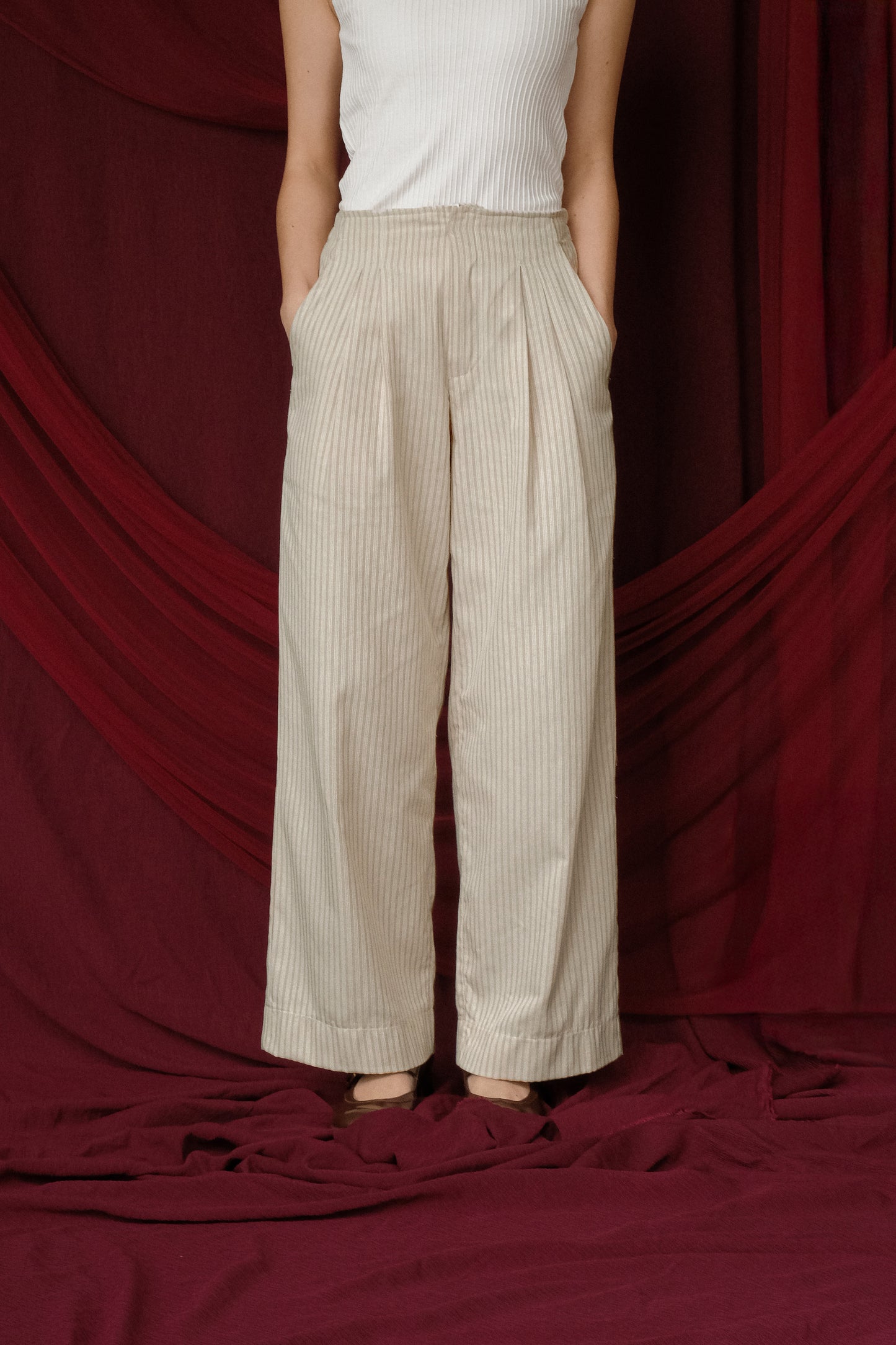 ROU PANTS IN ROAST SEED