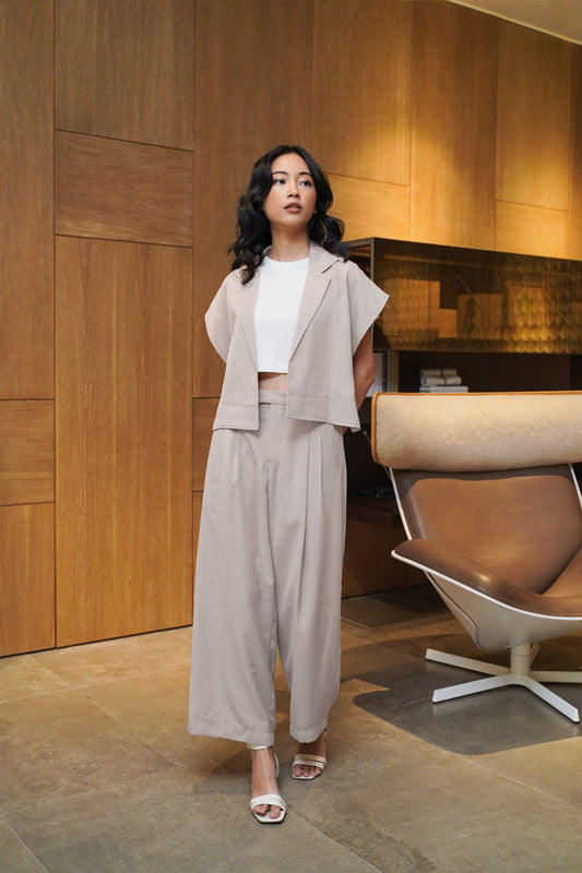 LONG ARDEE PANT IN ALMOND MILK