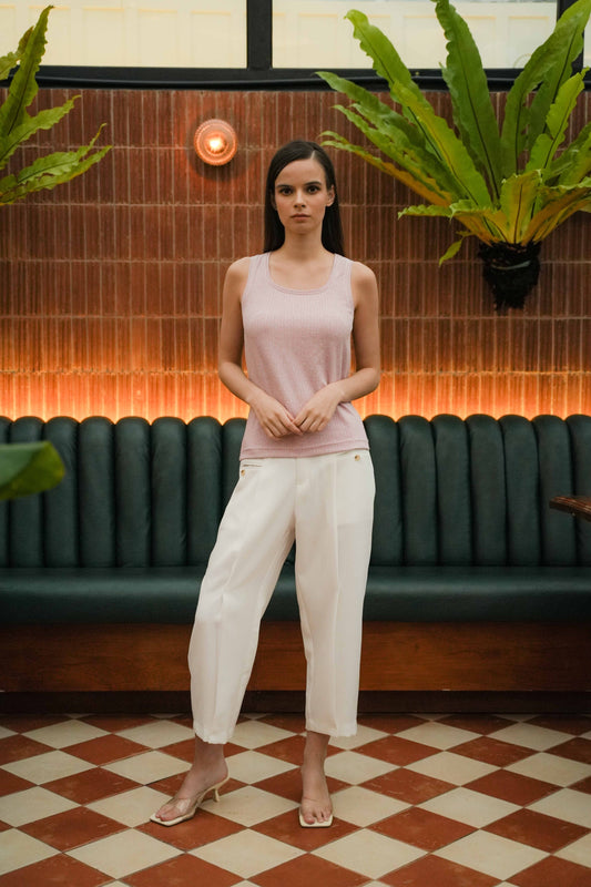NEW MELL SQ - SLEEVELESS IN ROSE CONFETTI