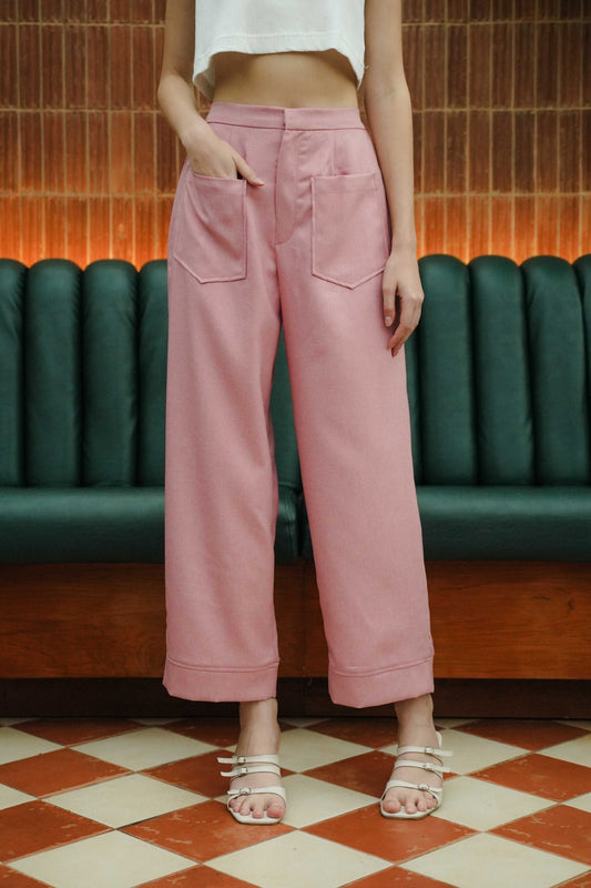 ANSLEY PANTS IN BUBBLEGUM