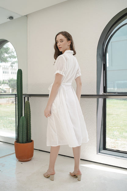 THEODORE DRESS IN PORCELAIN