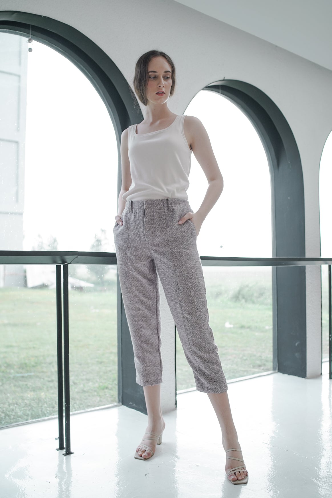 SENNA PANTS IN PALE ROSE