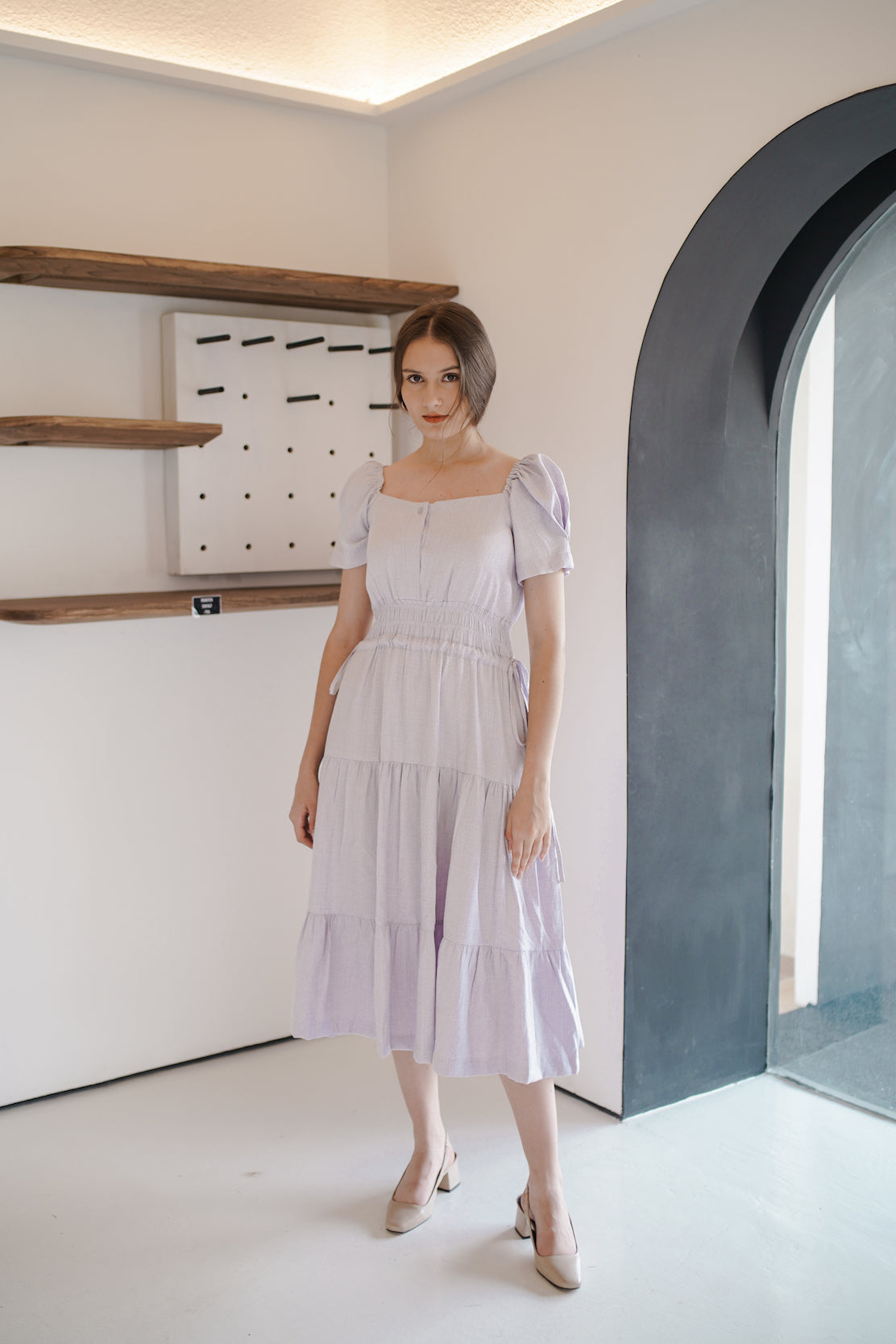 LEIKA DRESS IN FRENCH LILAC