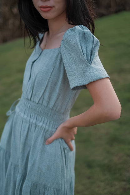 LEIKA DRESS IN GRASSHOPPER