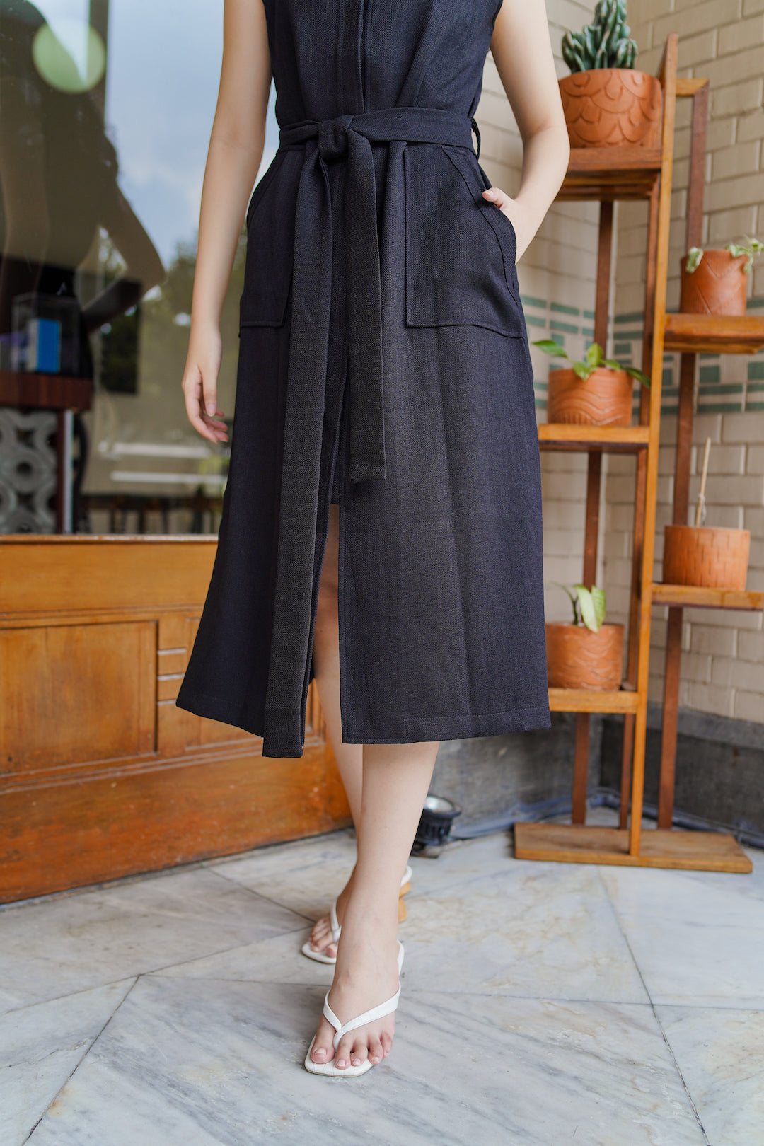 AUDREY DRESS IN DEEP BLACK