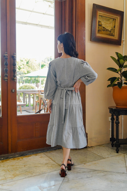 MARGIE DRESS IN GENTLEMAN BLUE