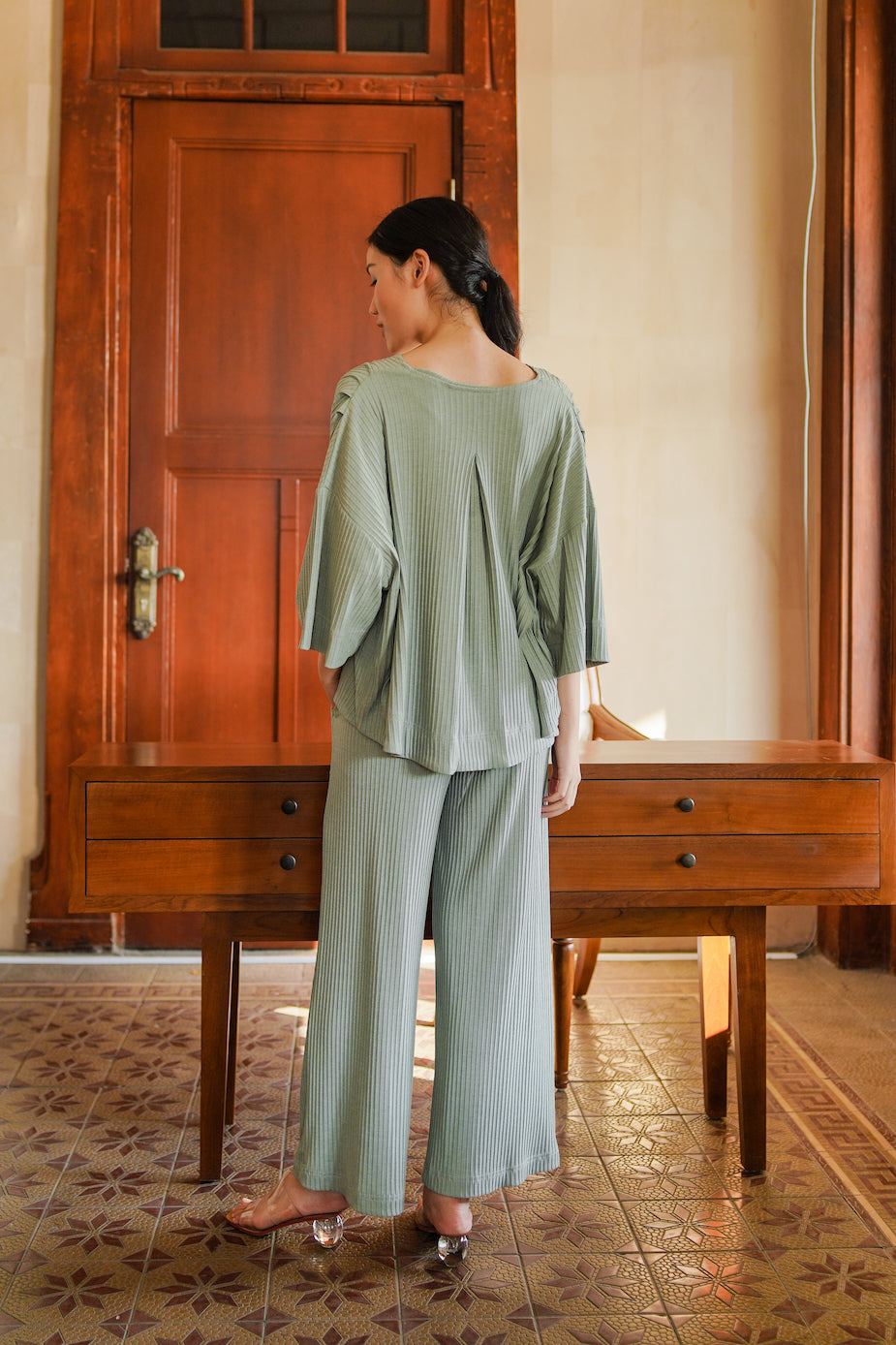 JACQUES TOP IN BERRYL GREEN