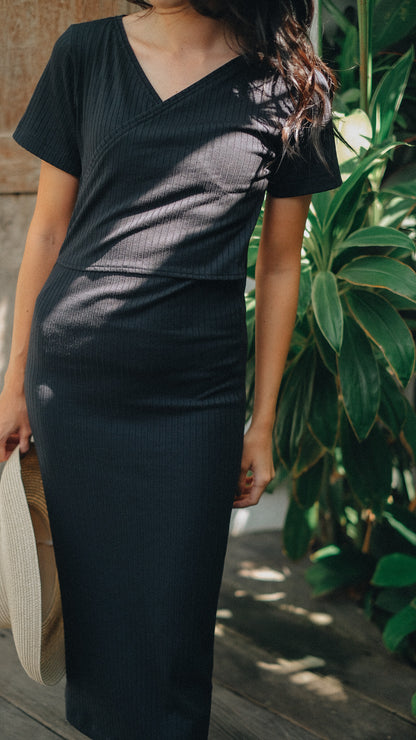 SCARLETT DRESS IN DEEP BLACK