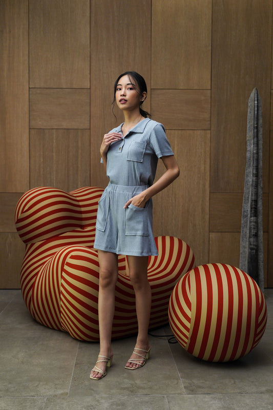 MOCHI HAMLET HOMEWEAR SET IN DESSERT BLUE