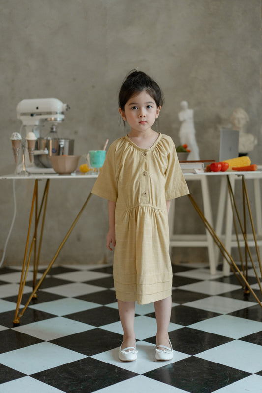 MINI LOU DRESS IN CALENDULA
