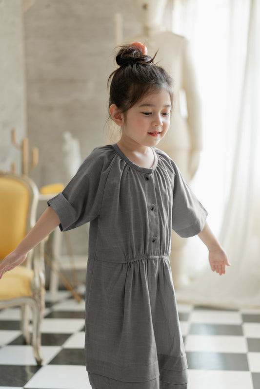 MINI LOU DRESS IN DEEP NIGHT OWL