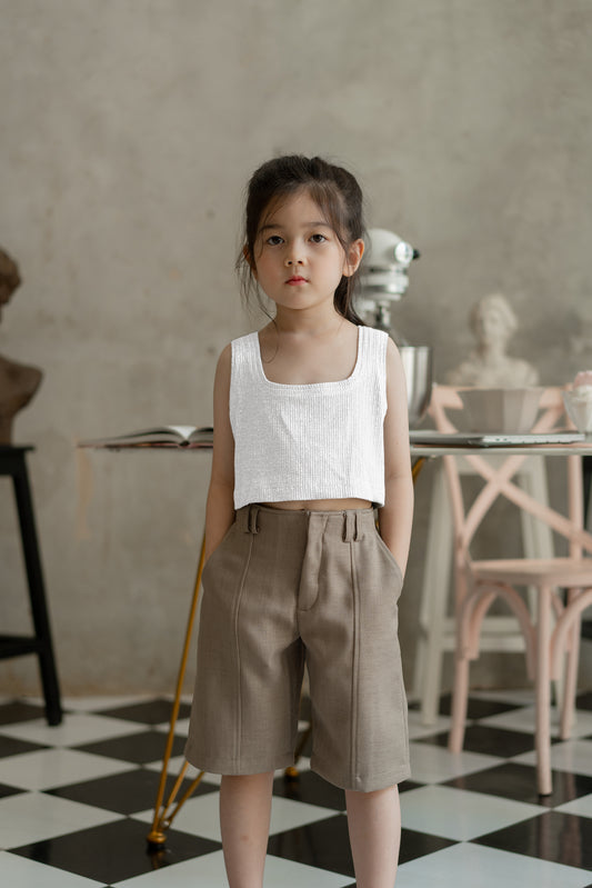 DEFECT 30% -MINI BIGAIL CROP IN OFFWHITE SIZE 10