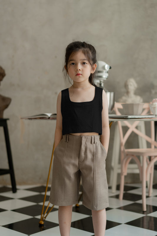 MINI BIGAIL CROP IN DEEP BLACK