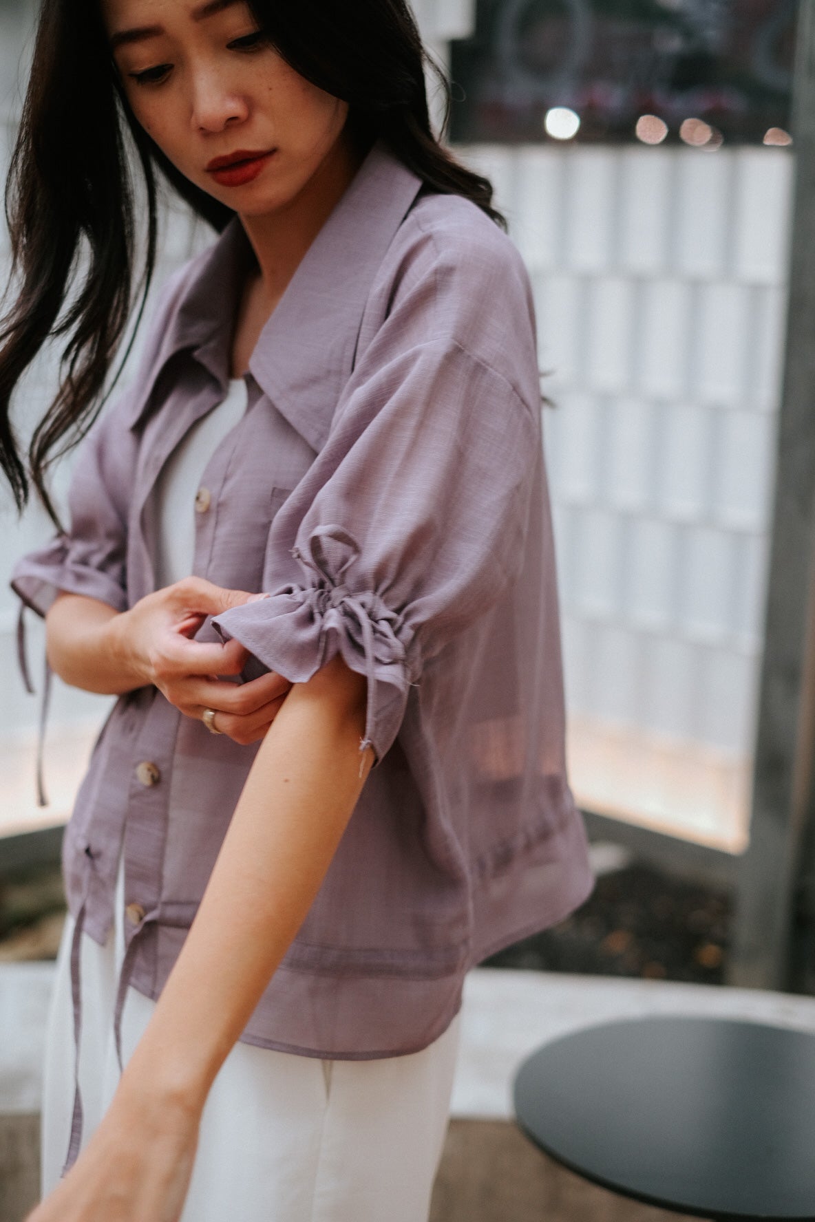 LANA TOP IN LAVENDER