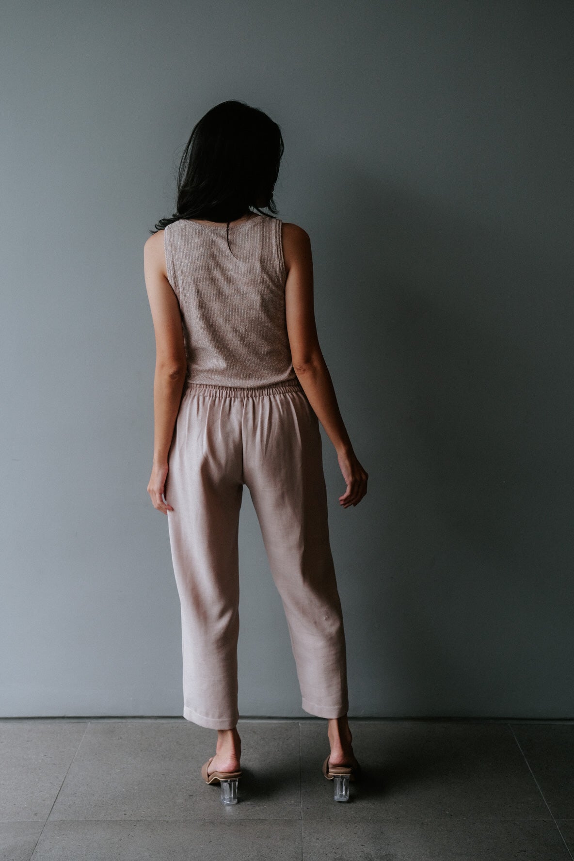 MELL SQ  - SLEEVELESS IN VANILLA CUSTARD
