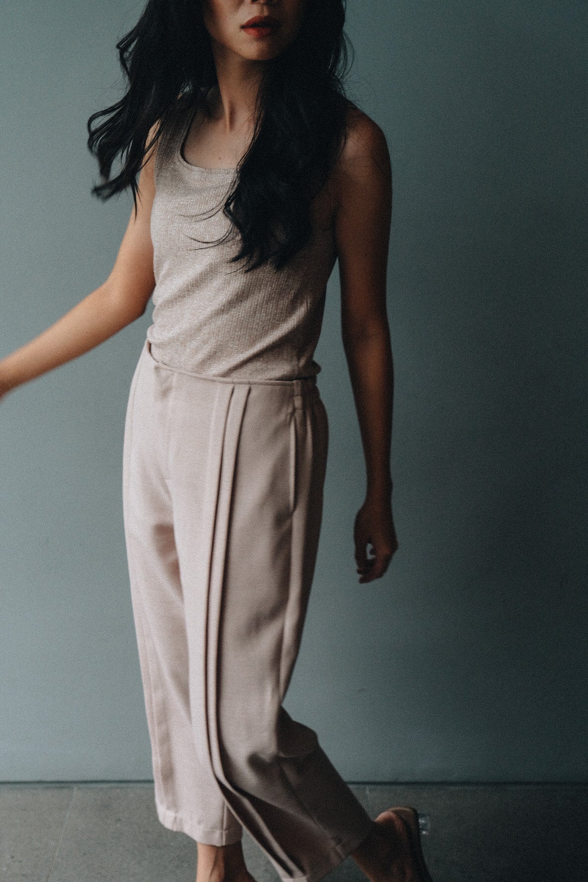 MELL SQ  - SLEEVELESS IN VANILLA CUSTARD