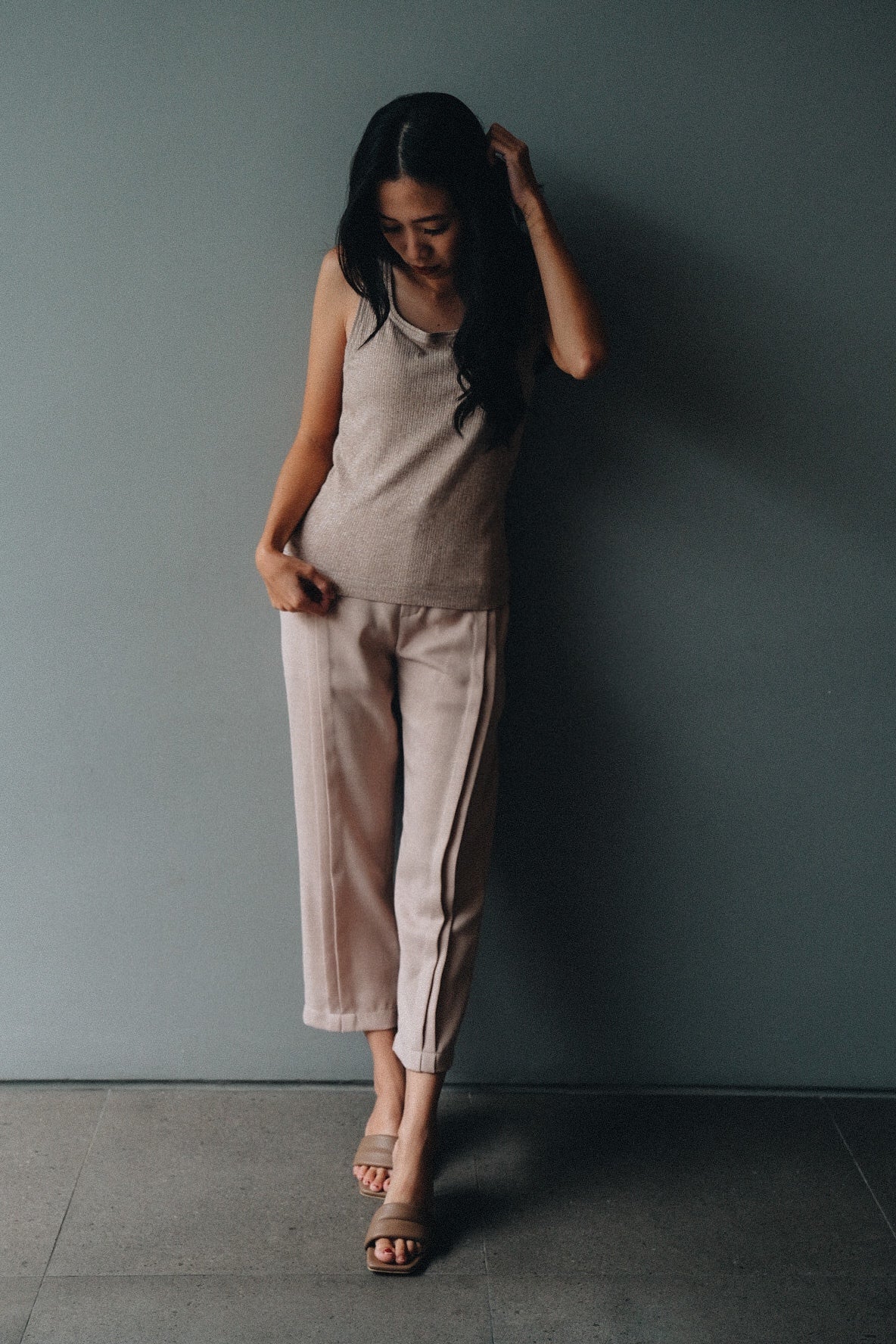 MELL SQ  - SLEEVELESS IN VANILLA CUSTARD