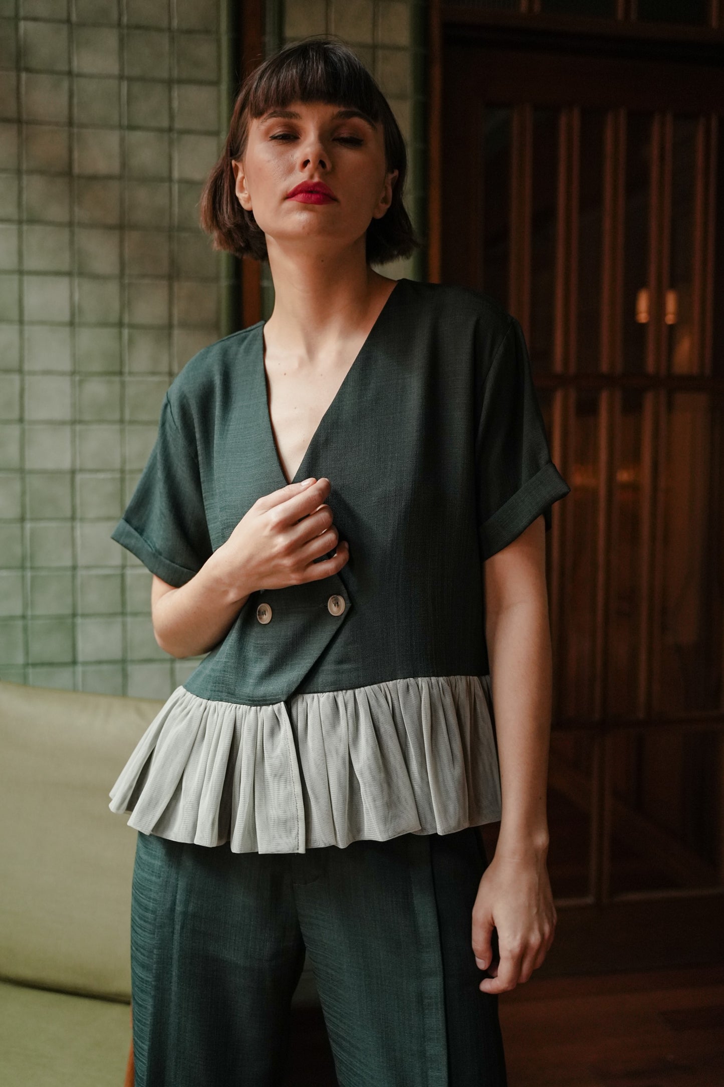 NEW BIANCA TOP IN WREATH