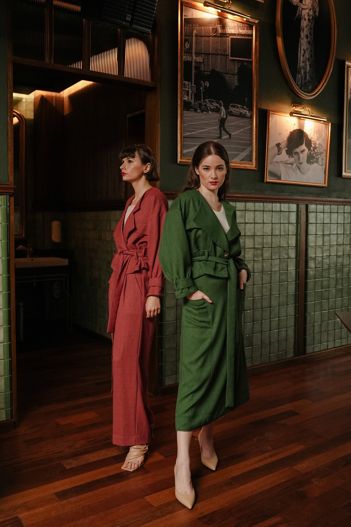 NADYAA BLAZER IN EDEN GREEN