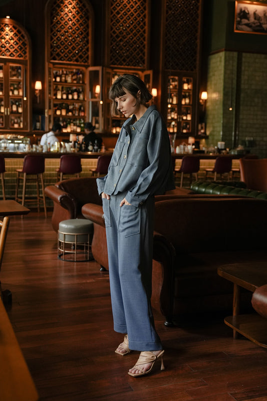 BABOR TOP IN CASHMERE BLUE