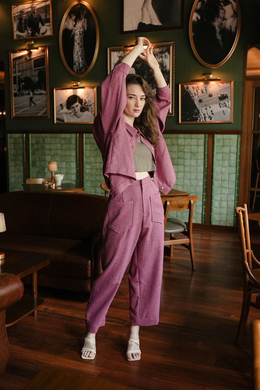 BABOR TOP IN HEIRLOOM PLUM