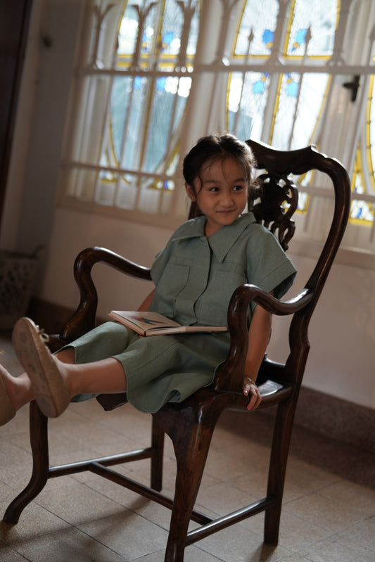 MINI LISBON DRESS IN RUSHING RIVER