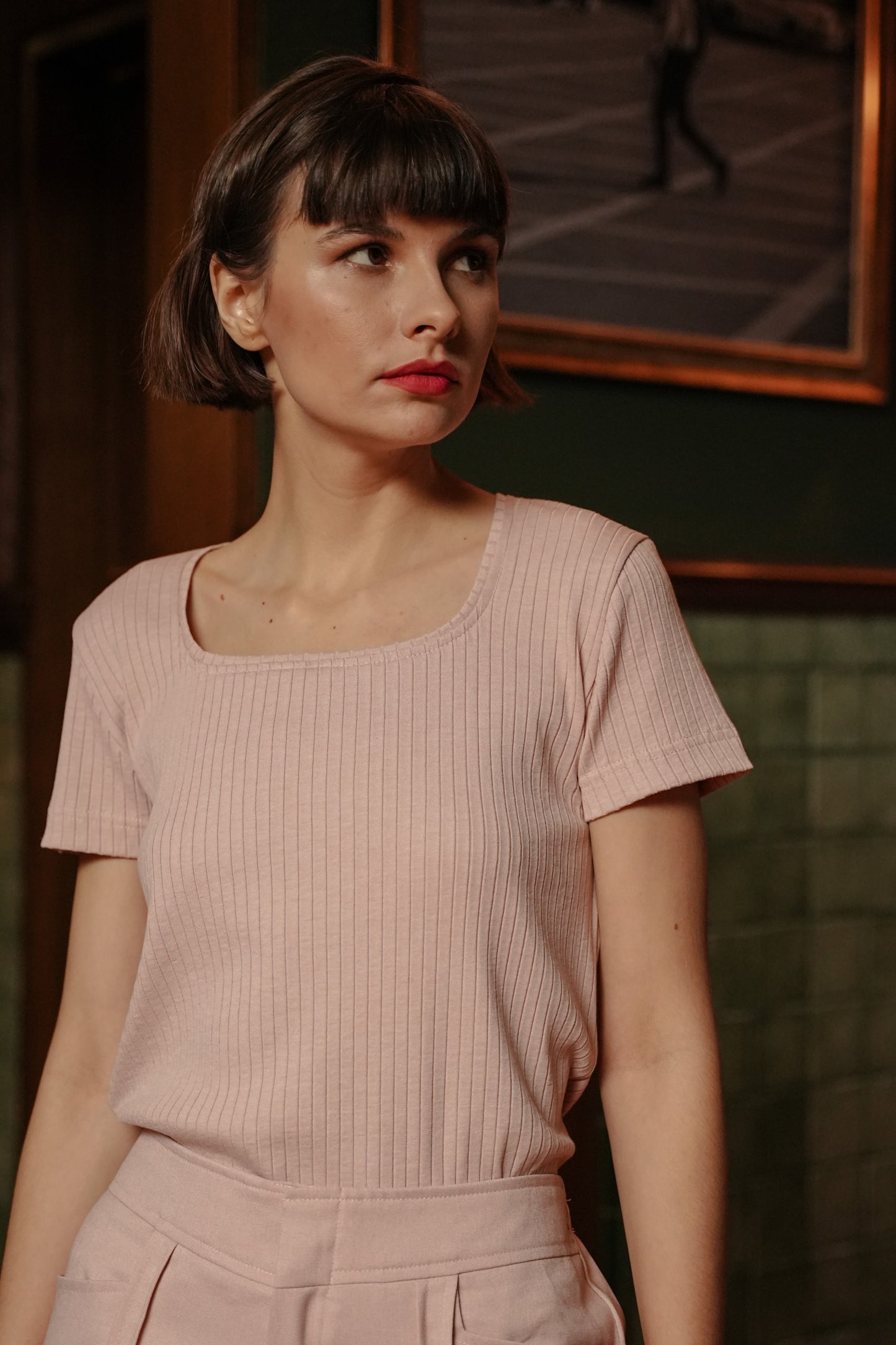 MELL SQ - SLEEVE IN PINK A BOO
