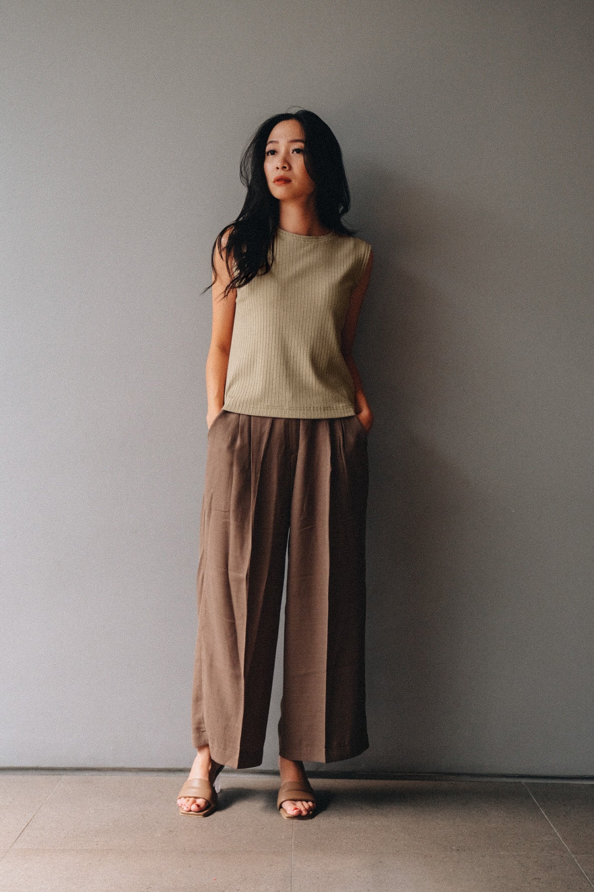 MELL UNCROP  - SLEEVELESS IN CORIANDER