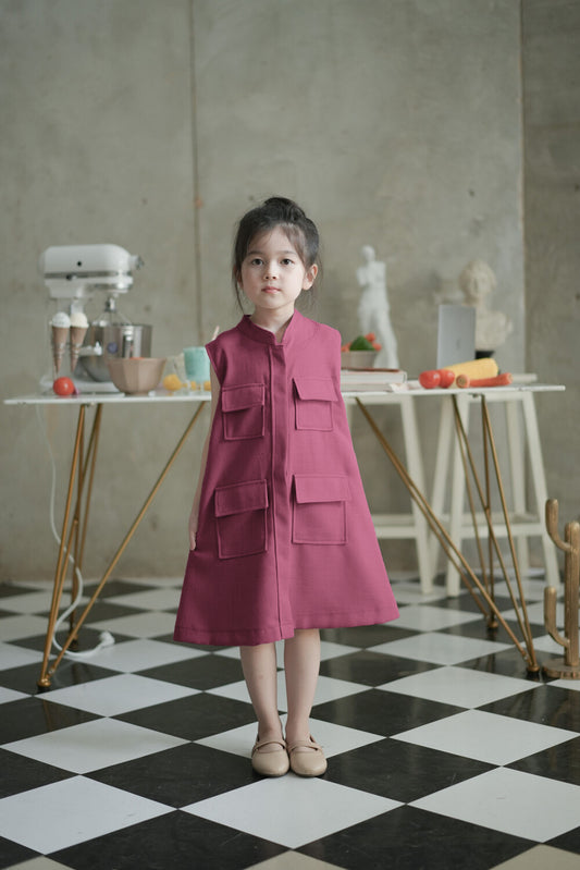 MINI GABRIELLE DRESS IN HEIRLOOM PLUM (STAR SHIPPING 10 APRIL)