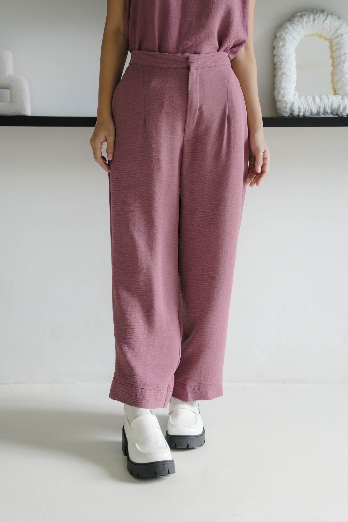 CHU PANT IN SUGAR ROSE