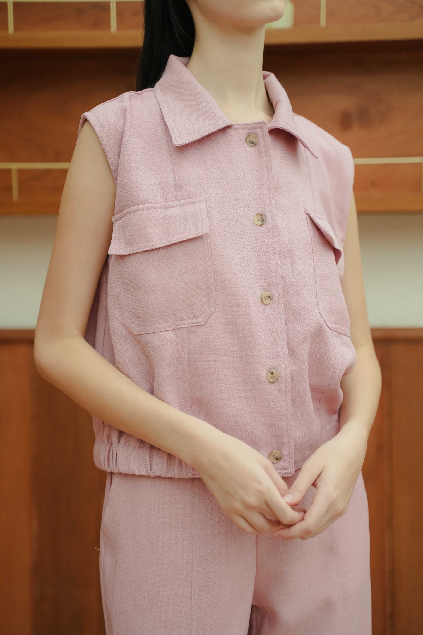 LUCERN TOP IN POTPOURRI PINK