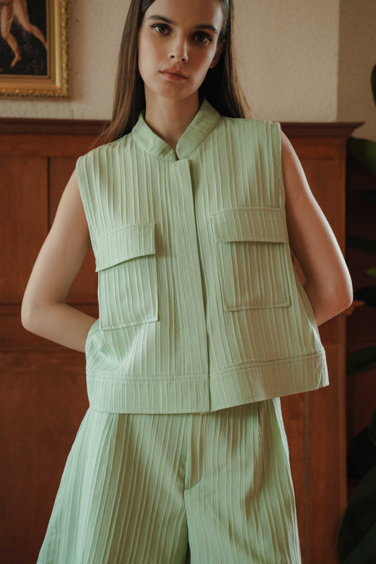 LOUVRE TOP SLEEVELESS IN CARNIVAL