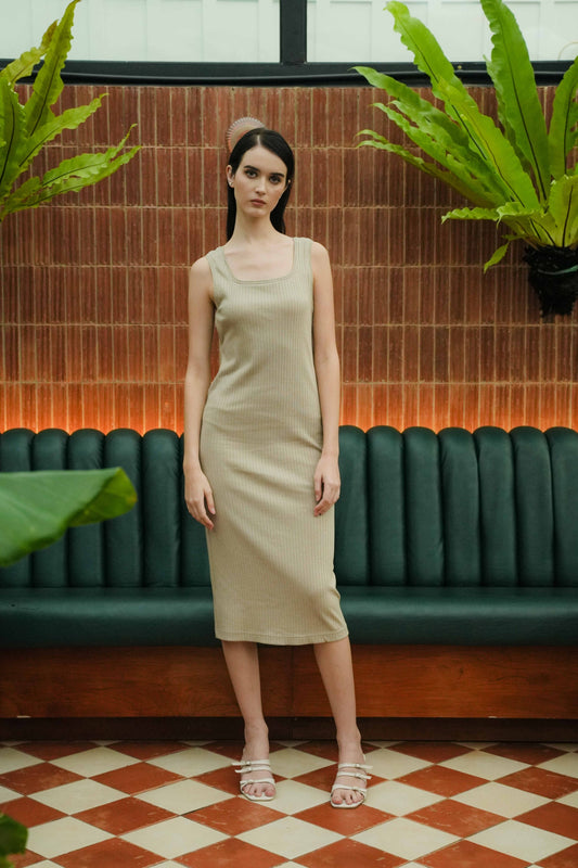 NEW MELLISA DRESS IN CORIANDER