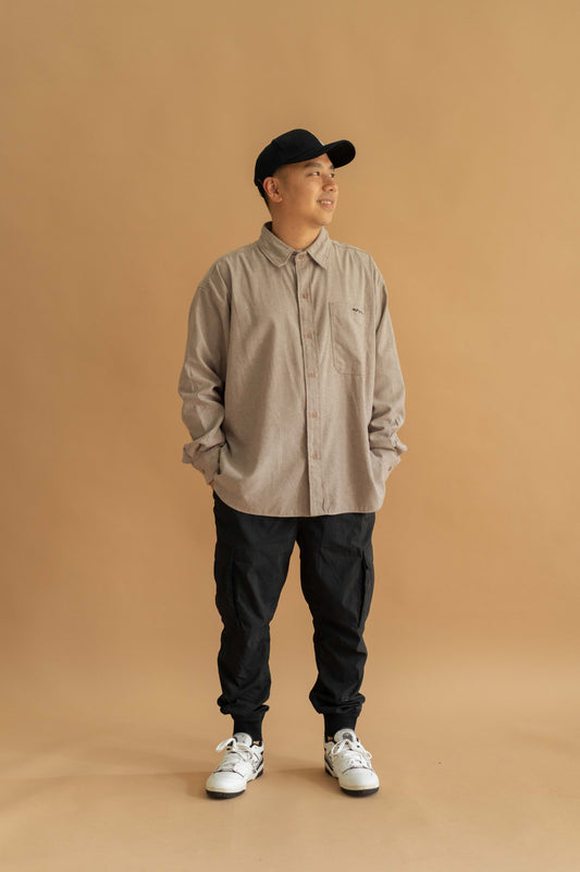 ETERNELLE SHIRT FOR HIM IN MUSHROOM