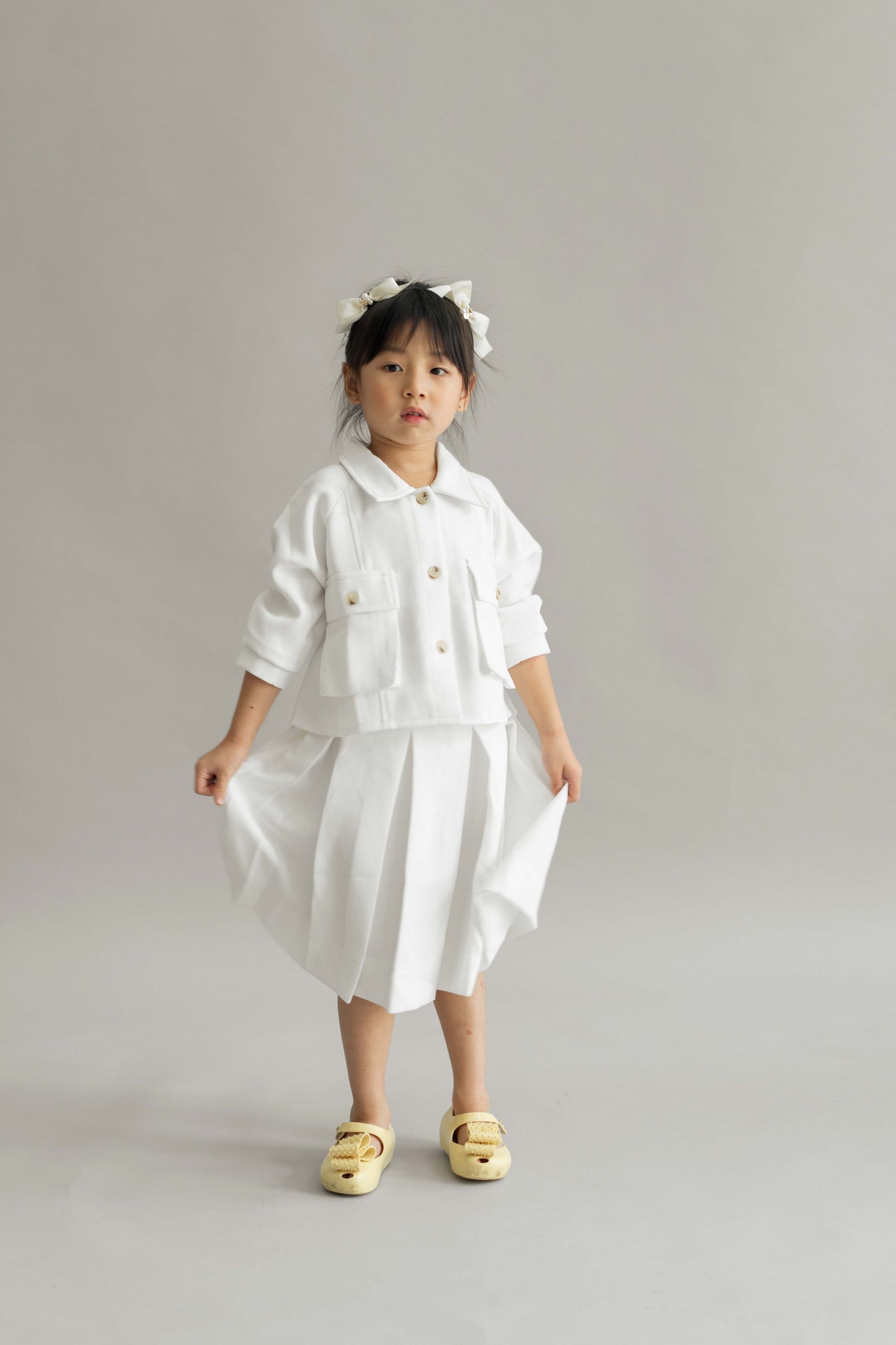 SET - MINI MAGGIORE AGATHA IN PEARL WHITE