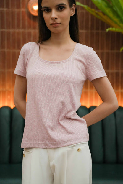 NEW MELL SQ - SLEEVE IN ROSE CONFETTI
