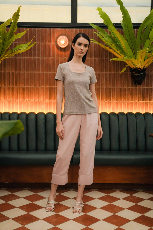 NEW MELL SQ - SLEEVE IN BISCOTTI